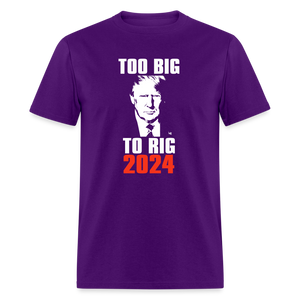 Too Big To Rig TRUMP 2024 Classic T-Shirt - purple