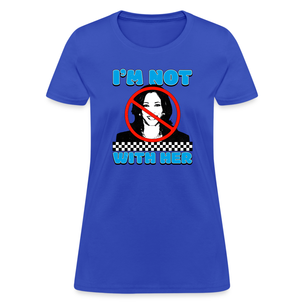 I’m not with her Women's T-Shirt - royal blue