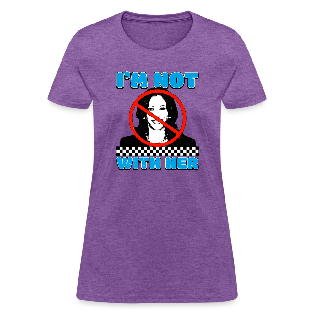 I’m not with her Women's T-Shirt - purple heather