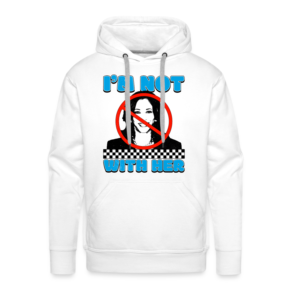 I’m not with her Men’s Premium Hoodie - white