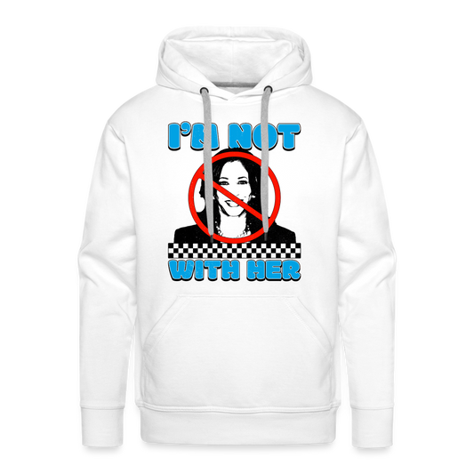 I’m not with her Men’s Premium Hoodie - white