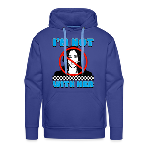 I’m not with her Men’s Premium Hoodie - royal blue