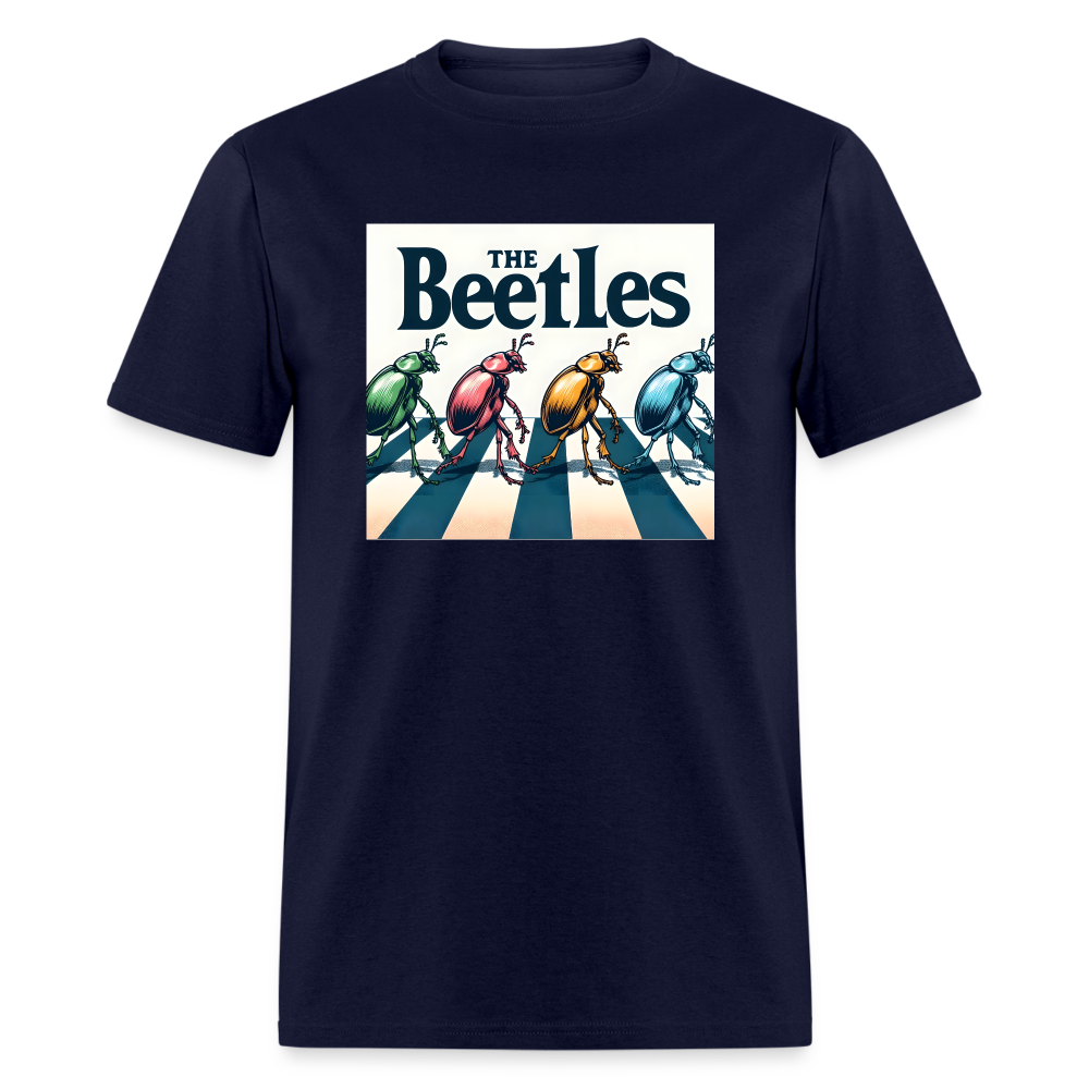 The Beatles Funny Classic T-Shirt - navy