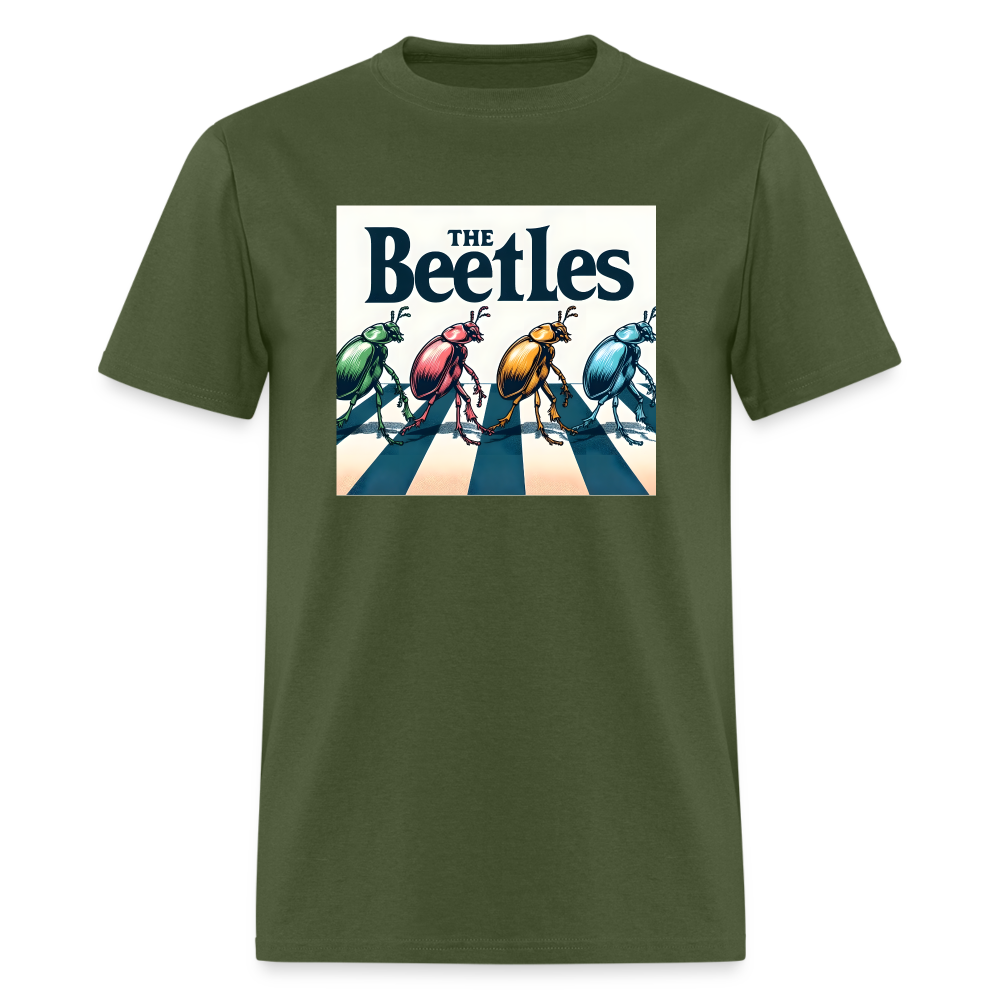 The Beatles Funny Classic T-Shirt - military green