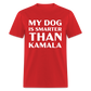 My Dog Is Smarter Than Kamala Classic T-Shirt - red