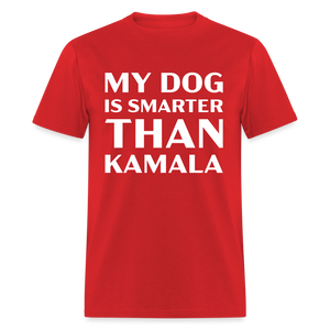 My Dog Is Smarter Than Kamala Classic T-Shirt - red