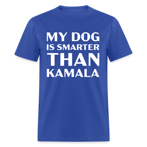 My Dog Is Smarter Than Kamala Classic T-Shirt - royal blue