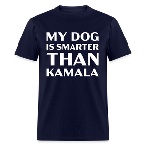 My Dog Is Smarter Than Kamala Classic T-Shirt - navy