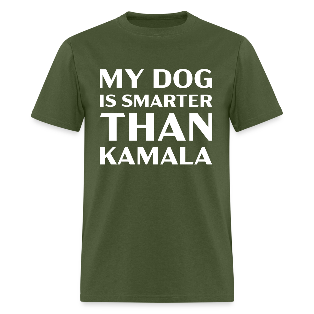 My Dog Is Smarter Than Kamala Classic T-Shirt - military green