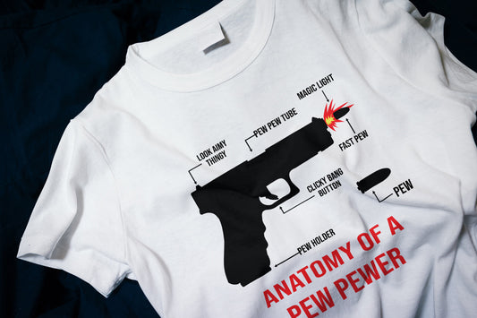 Anatomy Of A Pew Pewer Funny Classic T-Shirt