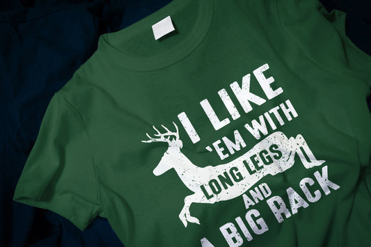 I Like 'Em With Long Legs And A Big Rack Funny Classic T-Shirt