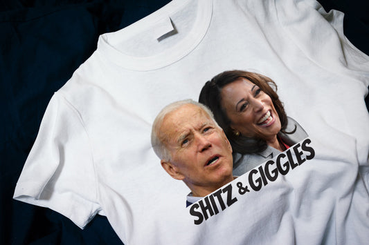 Shitz and Giggles, Funny Joe Biden and Kamala Harris Classic T-Shirt