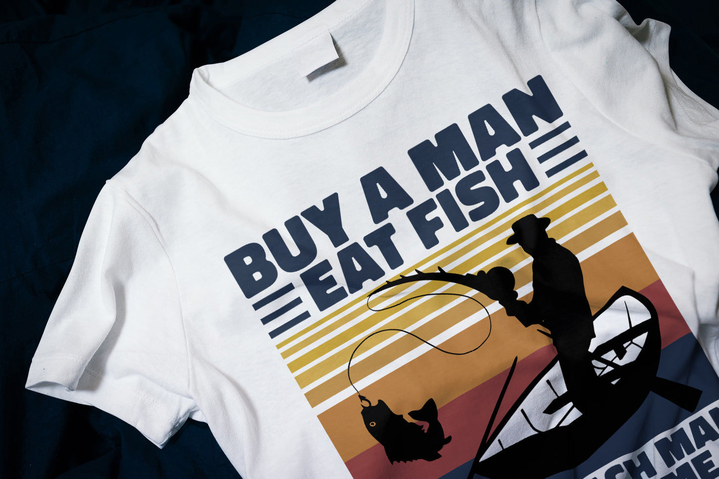 Buy A Man Eat Fish He Day Teach Man To A Life Time - Joe Biden - Funny Classic T-Shirt