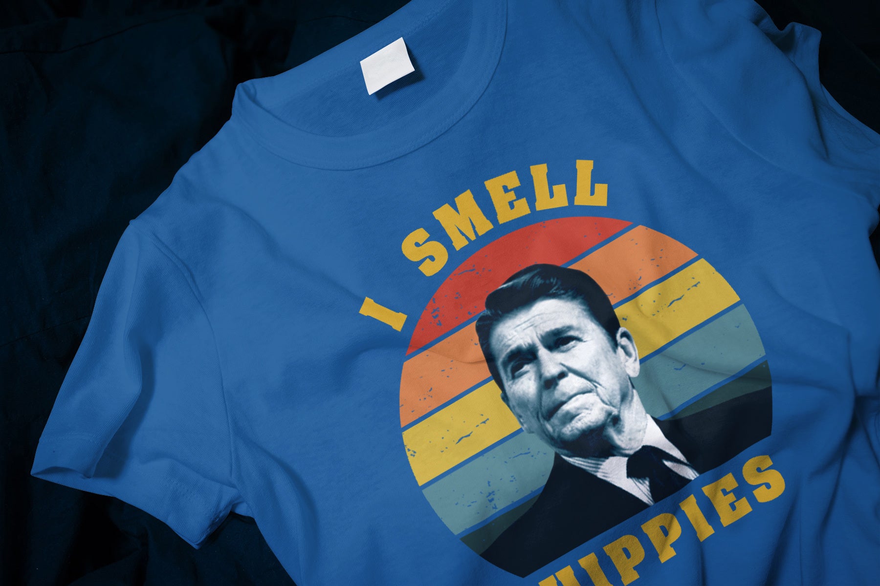 I Smell Hippies - Ronald Reagan Funny Classic T-Shirt