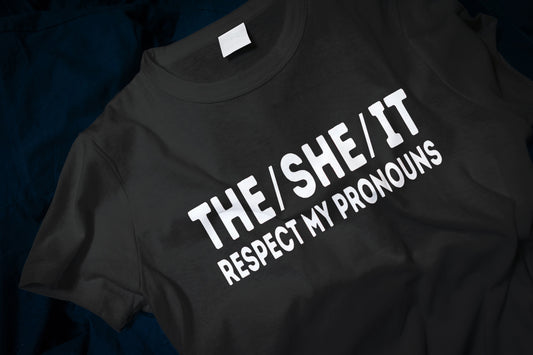 THE / SHE / IT Respect My Pronouns Funny Classic T-Shirt