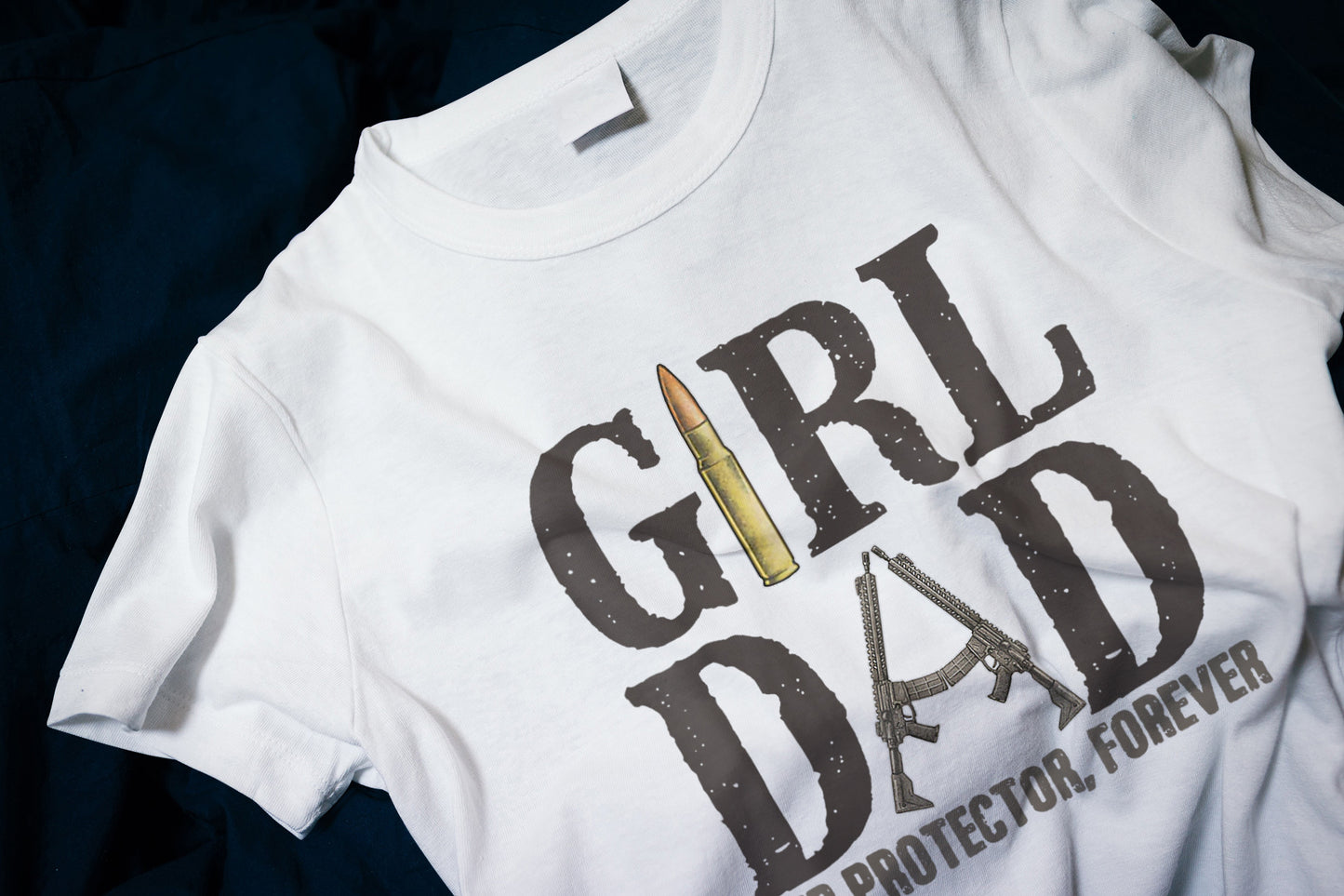 Girl Dad - Her Protector, Forever Classic T-Shirt