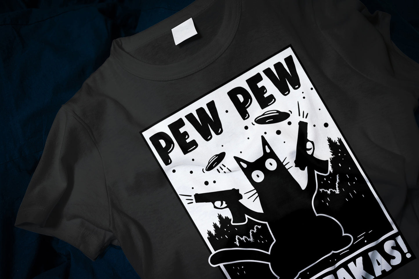 Cat Pew Pew Madafakas Classic T-Shirt