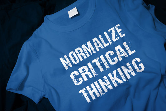 Normalize Critical Thinking (White Text) Classic T-Shirt