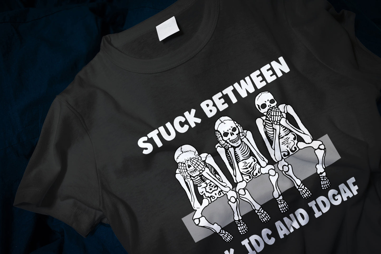 Stuck between idc, idk and idgaf Classic T-Shirt