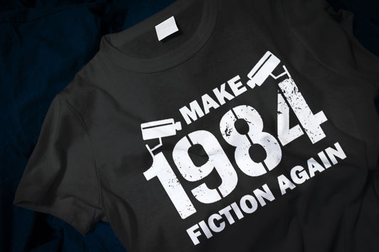 Make 1984 Fiction Again Distressed Classic T-Shirt