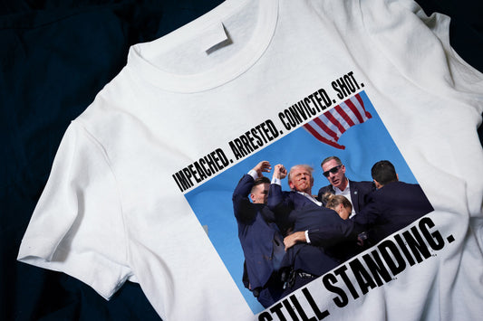 Impeached, Arrested, Convicted, Shot: Still Standing - Trump 2024 Unisex Classic T-Shirt