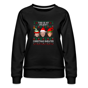 This Is My Ugliest Christmas Sweater Women’s Premium Sweatshirt - black