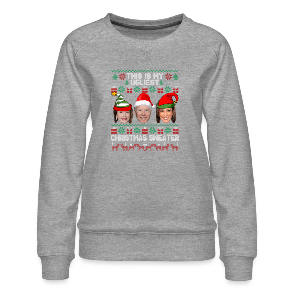 This Is My Ugliest Christmas Sweater Women’s Premium Sweatshirt - heather grey