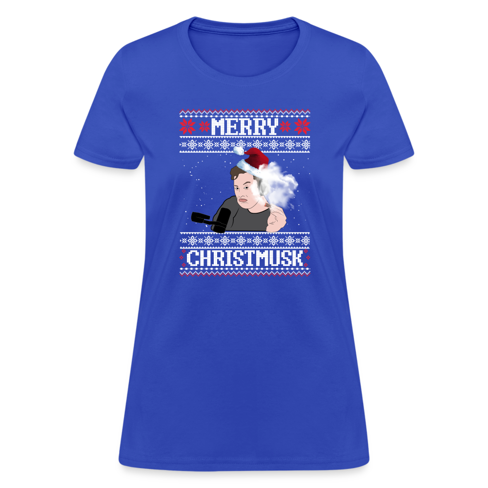 Elon Musk Merry Christmusk Women's T-Shirt - royal blue