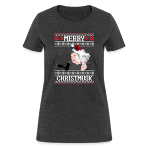 Elon Musk Merry Christmusk Women's T-Shirt - heather black