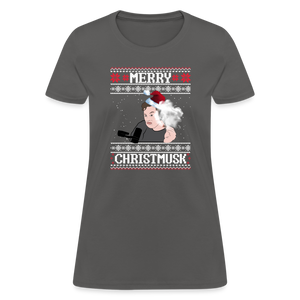 Elon Musk Merry Christmusk Women's T-Shirt - charcoal