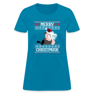 Elon Musk Merry Christmusk Women's T-Shirt - turquoise