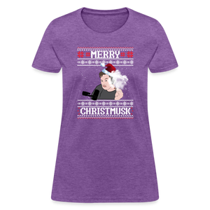 Elon Musk Merry Christmusk Women's T-Shirt - purple heather