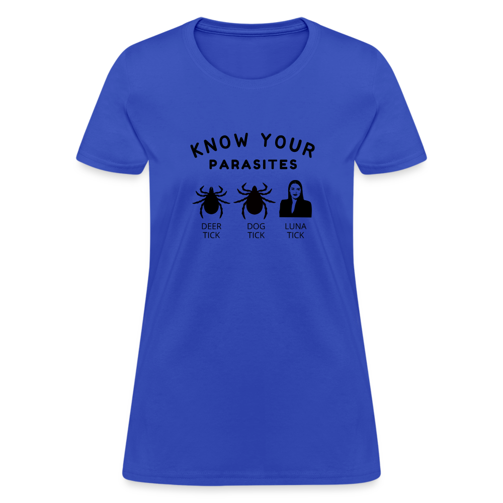 Know Your Parasites Women's T-Shirt - royal blue