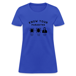 Know Your Parasites Women's T-Shirt - royal blue