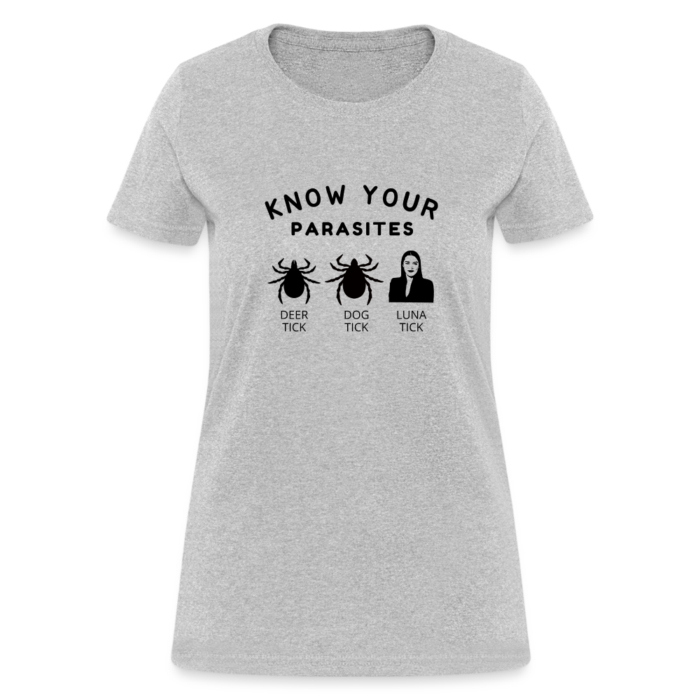 Know Your Parasites Women's T-Shirt - heather gray