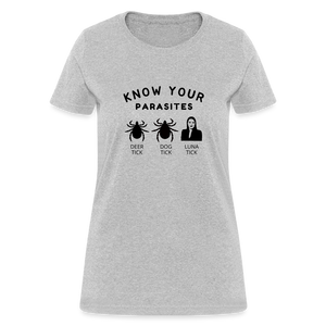 Know Your Parasites Women's T-Shirt - heather gray