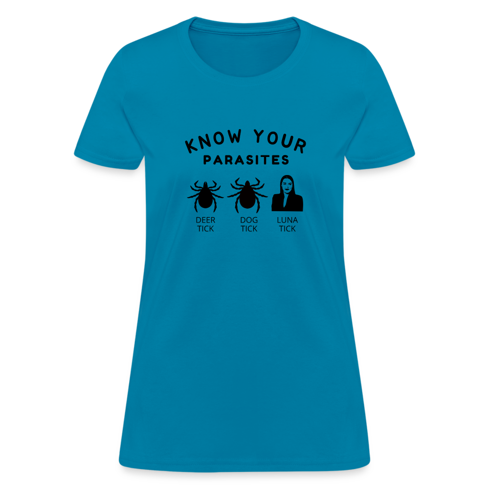 Know Your Parasites Women's T-Shirt - turquoise