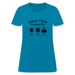 Know Your Parasites Women's T-Shirt - turquoise