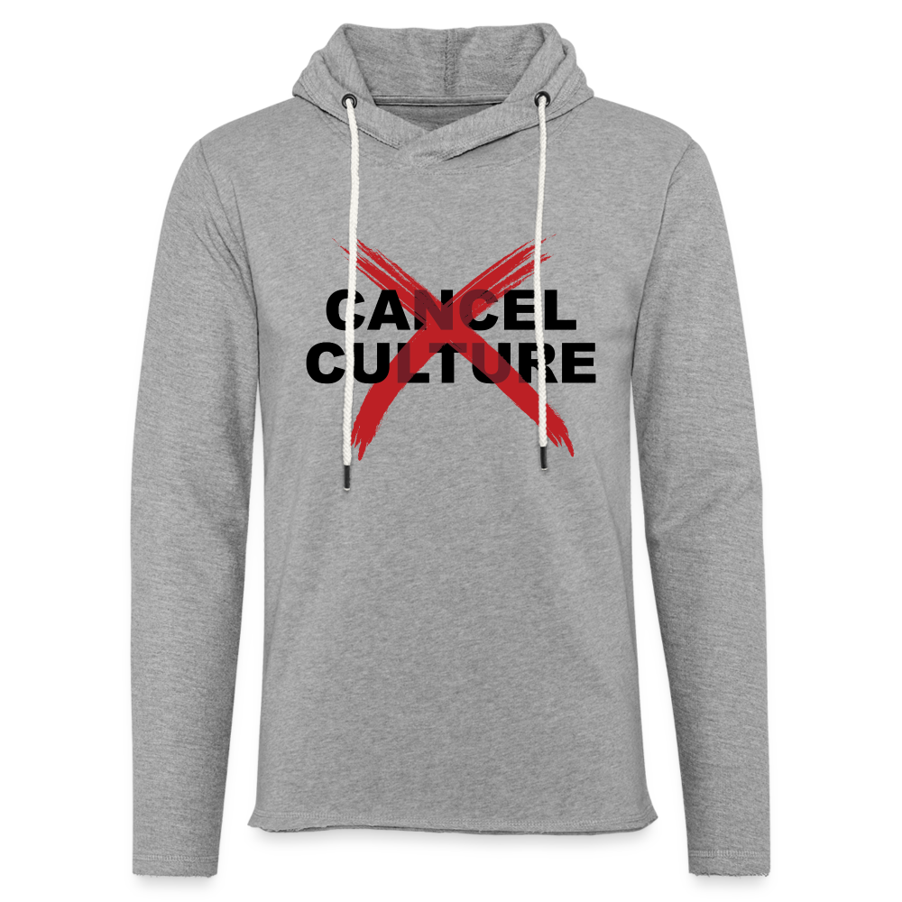 Cancel Cancel Culture Lightweight Terry Hoodie - heather gray