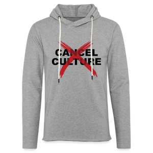 Cancel Cancel Culture Lightweight Terry Hoodie - heather gray