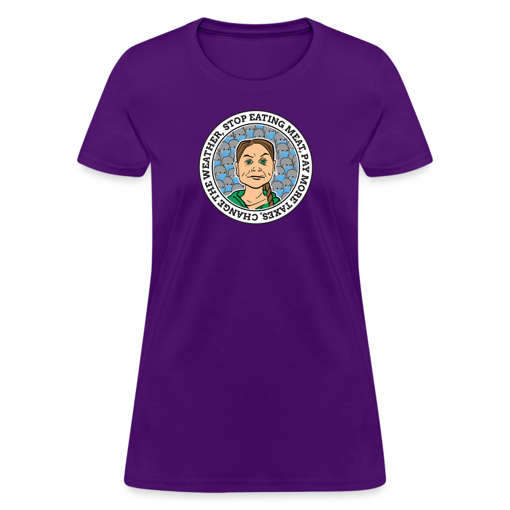 Climate Change Gremlin Women's T-Shirt - purple