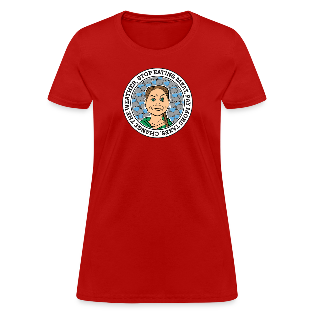 Climate Change Gremlin Women's T-Shirt - red