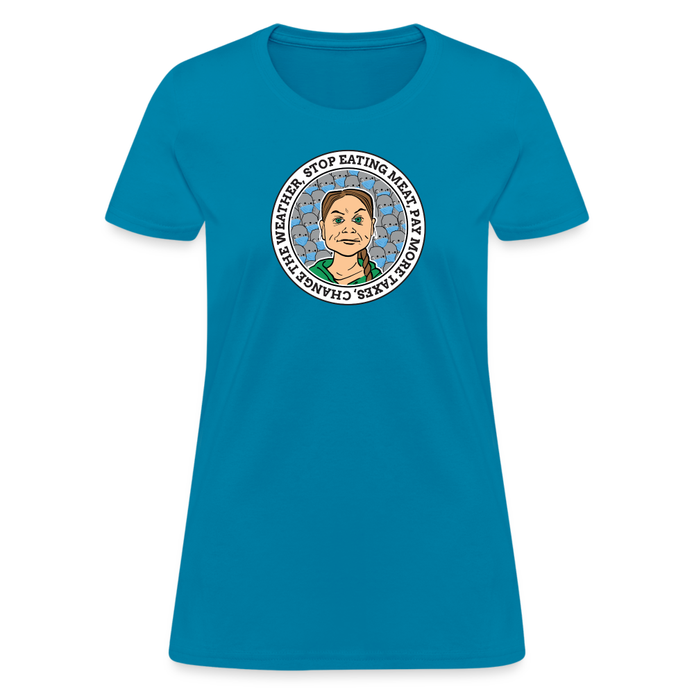 Climate Change Gremlin Women's T-Shirt - turquoise