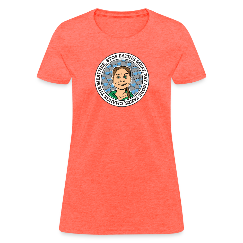 Climate Change Gremlin Women's T-Shirt - heather coral