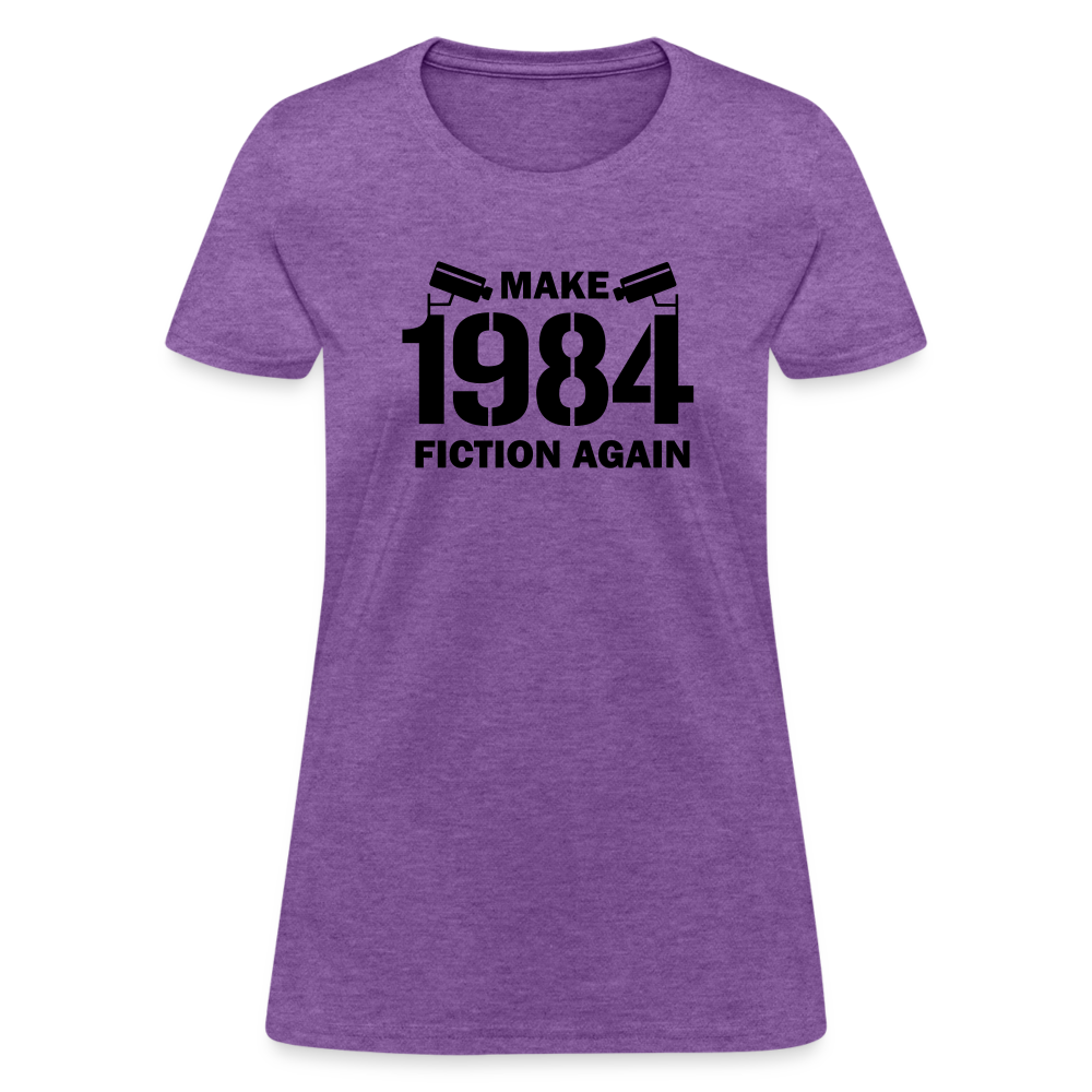 Make 1984 Fiction Again Women's T-Shirt - purple heather