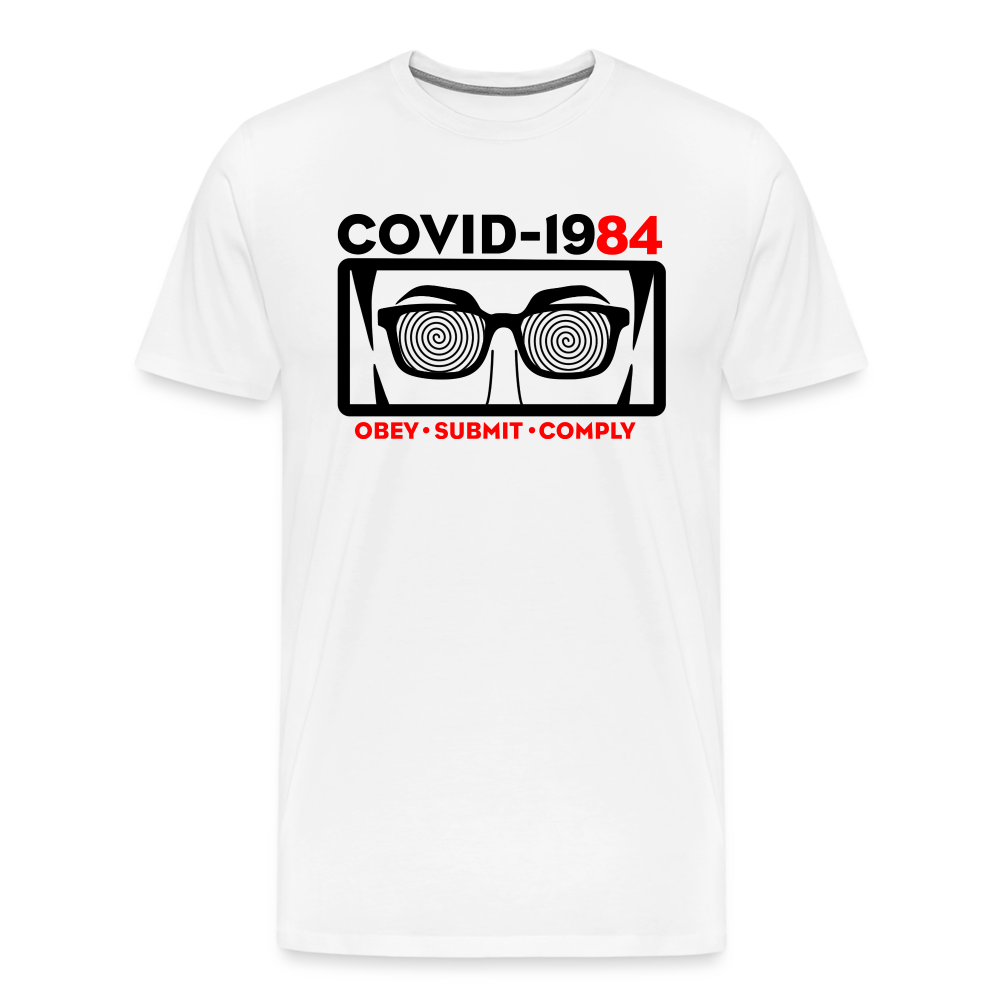 COVID-1984 Men's Premium T-Shirt - white