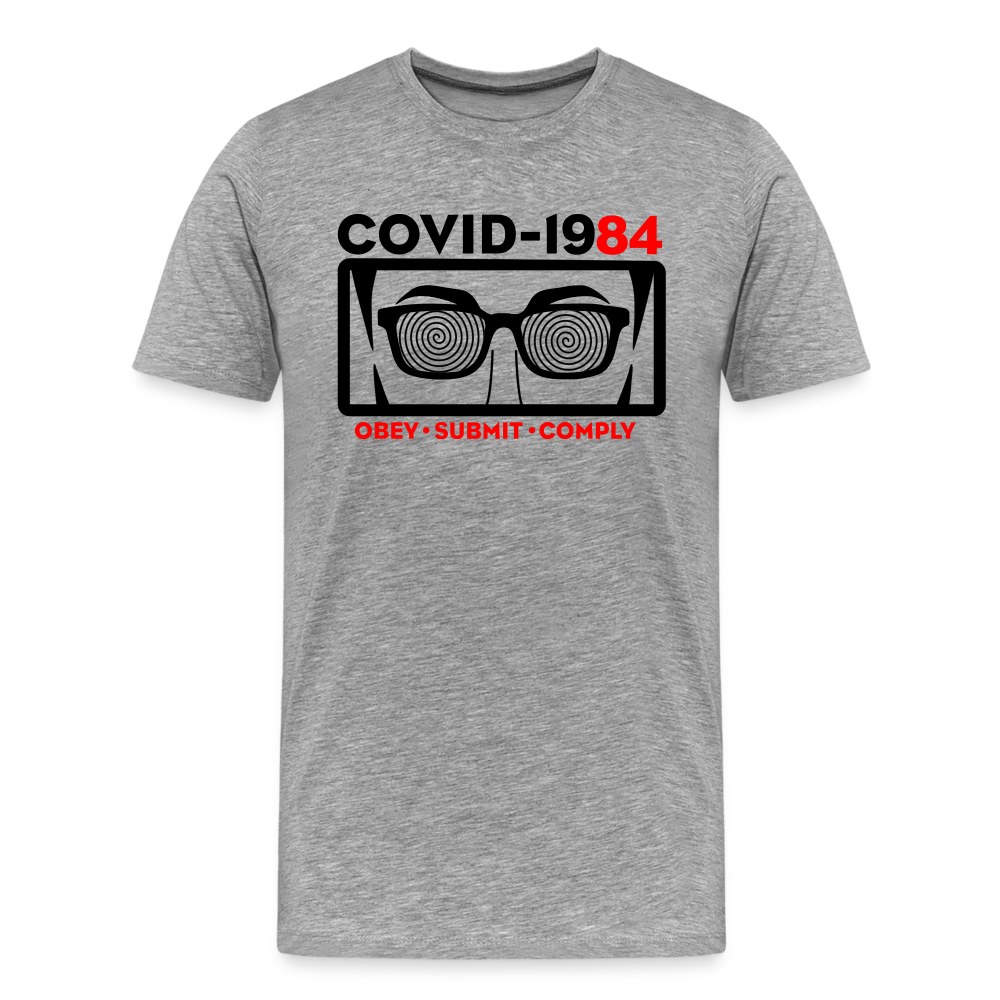 COVID-1984 Men's Premium T-Shirt - heather gray