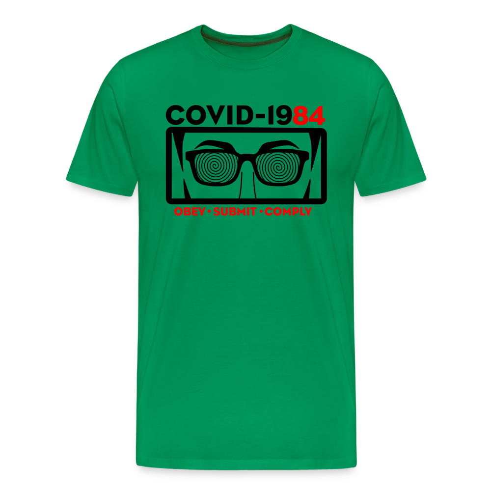 COVID-1984 Men's Premium T-Shirt - kelly green