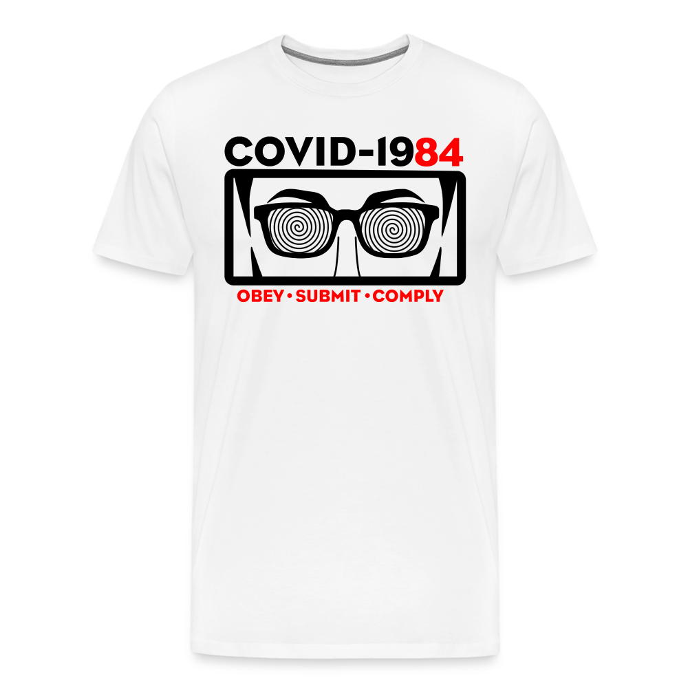 COVID-1984 Men's Premium T-Shirt - white