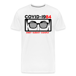 COVID-1984 Men's Premium T-Shirt - white